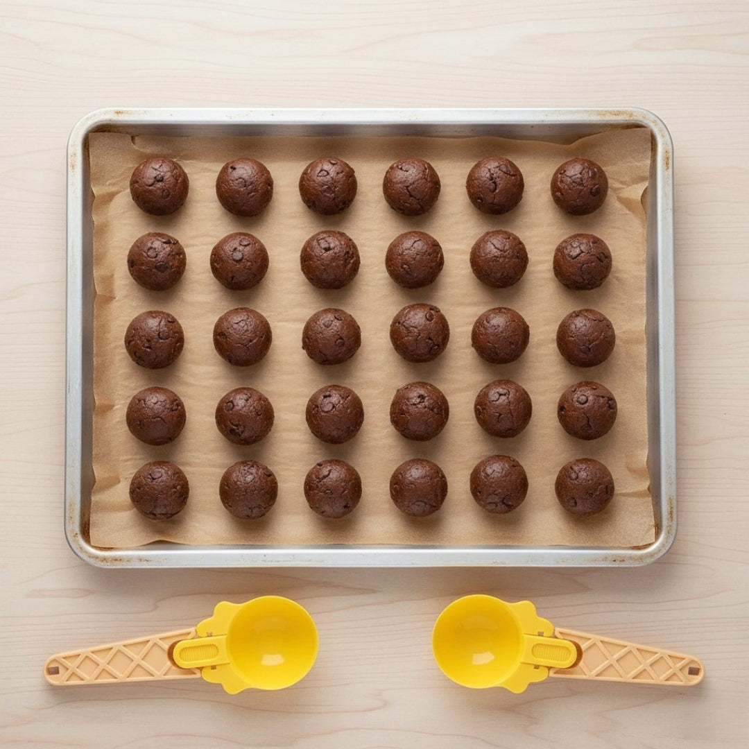 2pcs Ice Cream & Watermelon Scoop Set with Trigger Dipper – Easy & Comfortable