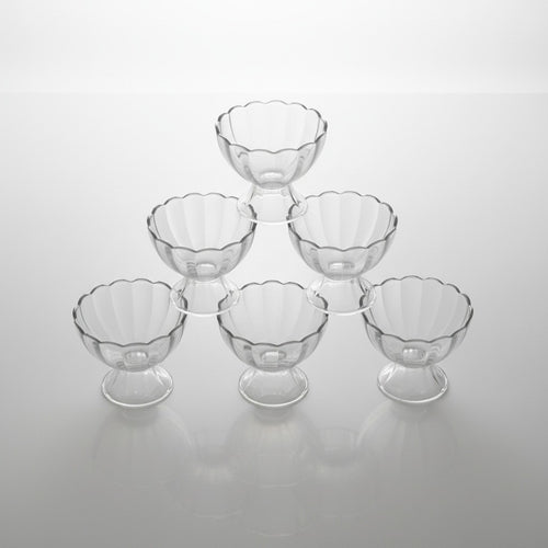 6-Piece Dessert Bowl Set – Ice Cream, Salad & Fruit Bowls