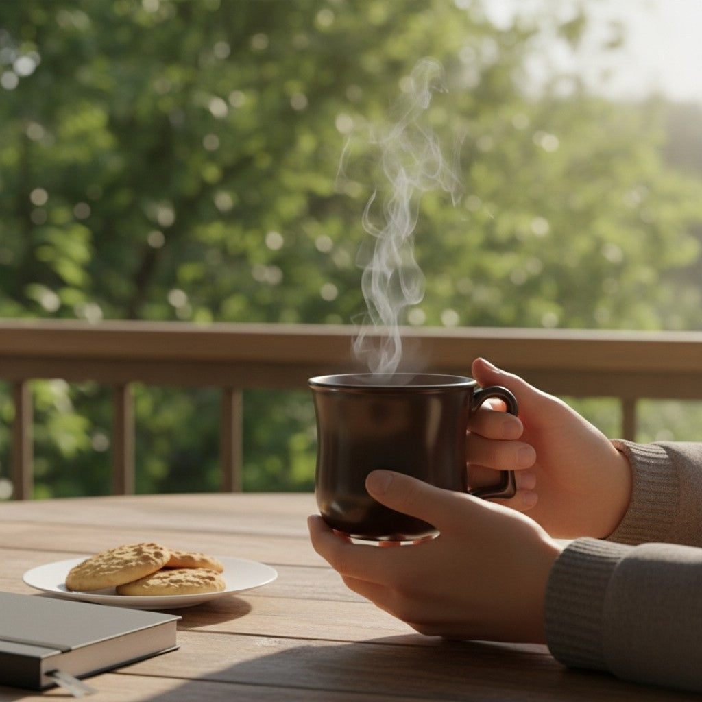 Premium Black Plastic Coffee & Tea Mug – 1 Pc with Handle & Gift Box