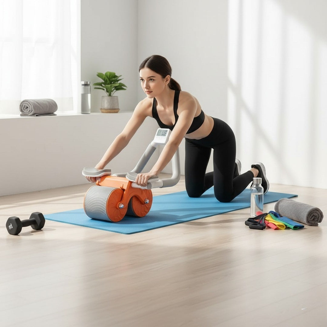 Rebound Abdominal Wheel – Core Strength & Stability Roller with Return Mechanism
