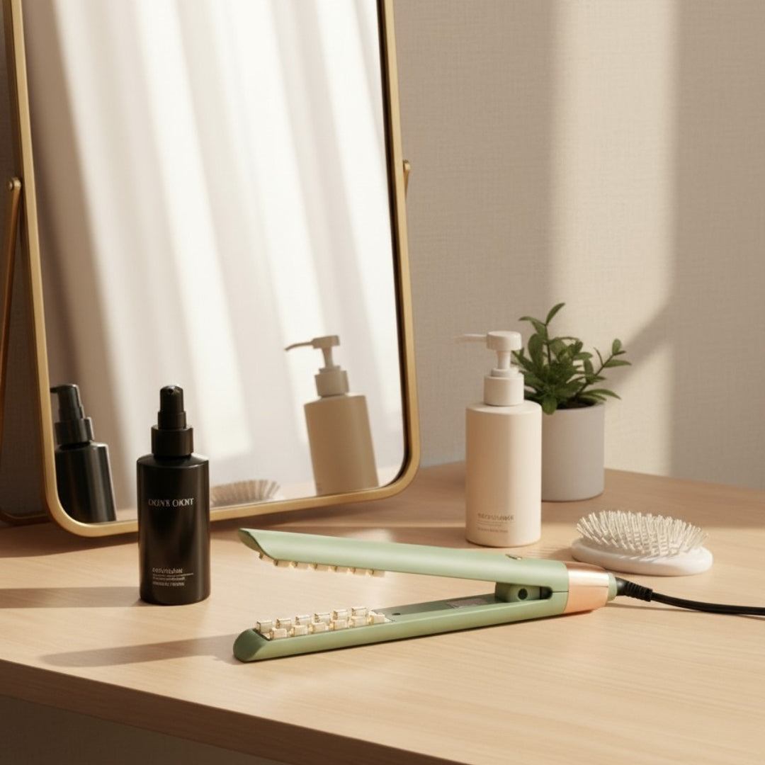 Portable 2-in-1 Hair Straightener & Curler – Compact Styling Iron