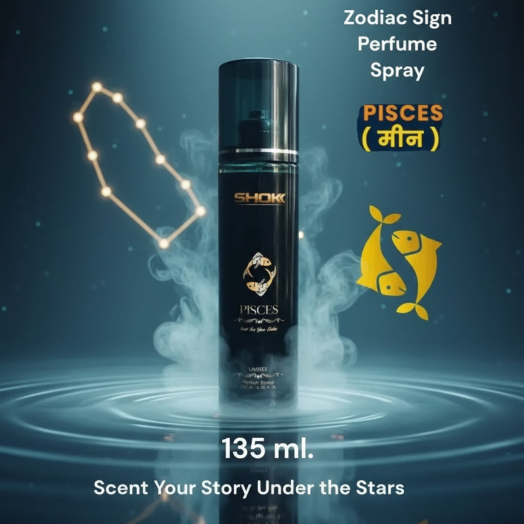 Pisces Zodiac Body Spray – 135ml Unisex Perfume Mist for Men & Women