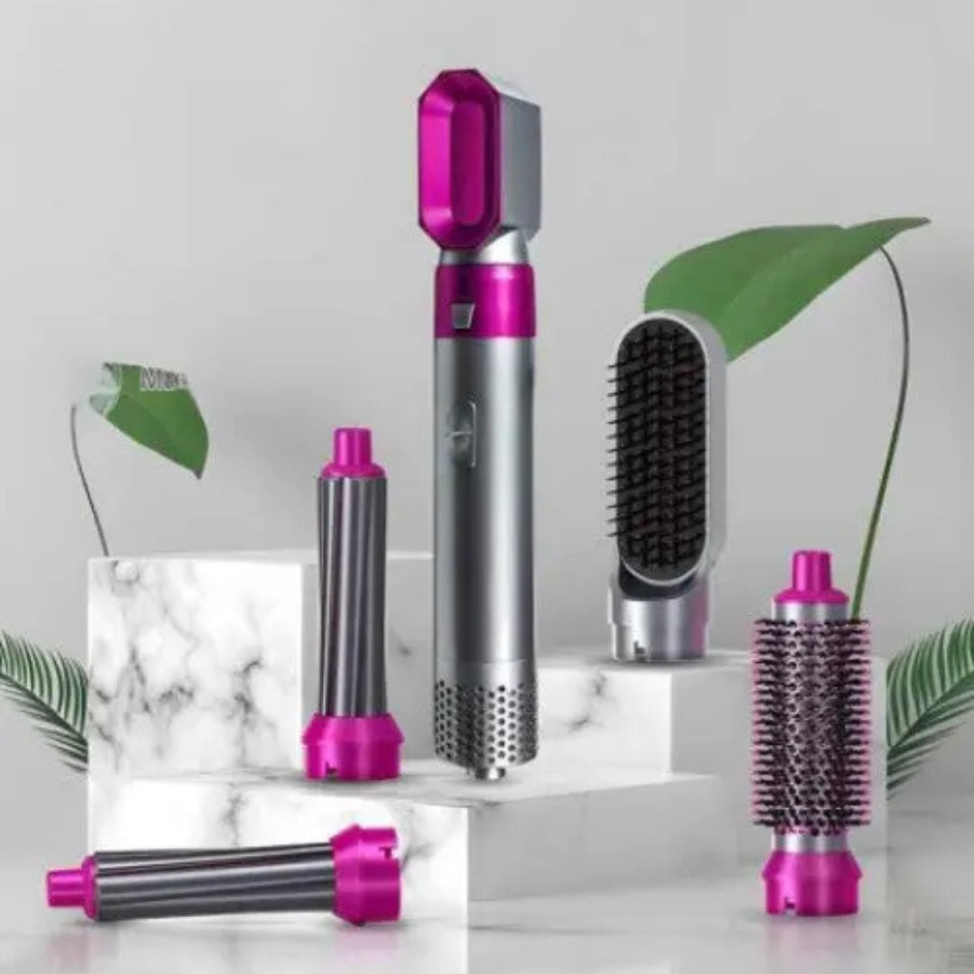 5-in-1 Hair Dryer & Styling Tool – Blow Dryer Brush with Detachable Heads