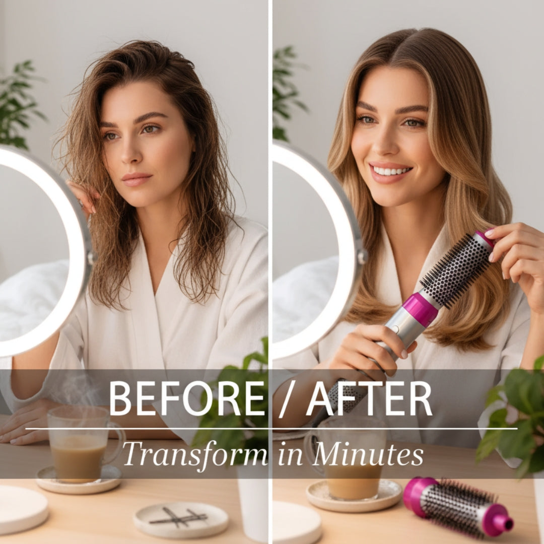 5-in-1 Hair Dryer & Styling Tool – Blow Dryer Brush with Detachable Heads