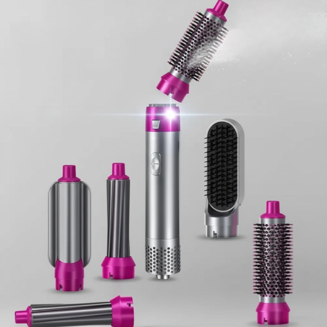 5-in-1 Hair Dryer & Styling Tool – Blow Dryer Brush with Detachable Heads