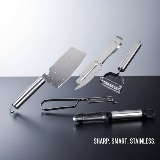 5-in-1 Peeler & Grater Set – Multipurpose Stainless Steel Kitchen Tool