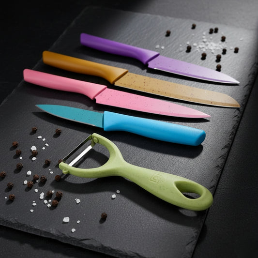 6-Piece Forged Stainless Steel Kitchen Knife Set – Professional Chef Knives