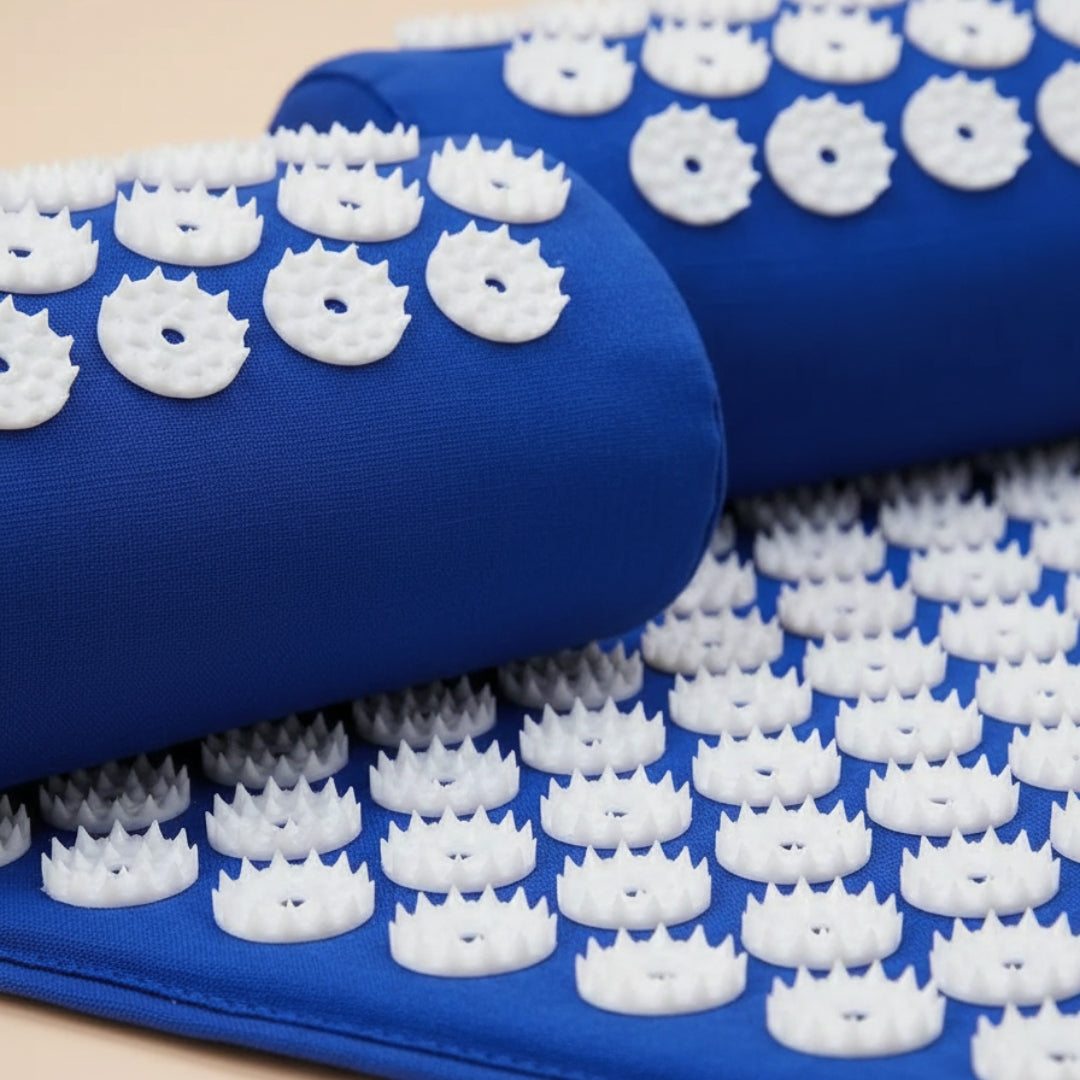 Acupressure Mat and Cushion Set – Pure Cotton Detachable Massage Pad with Carry Bag