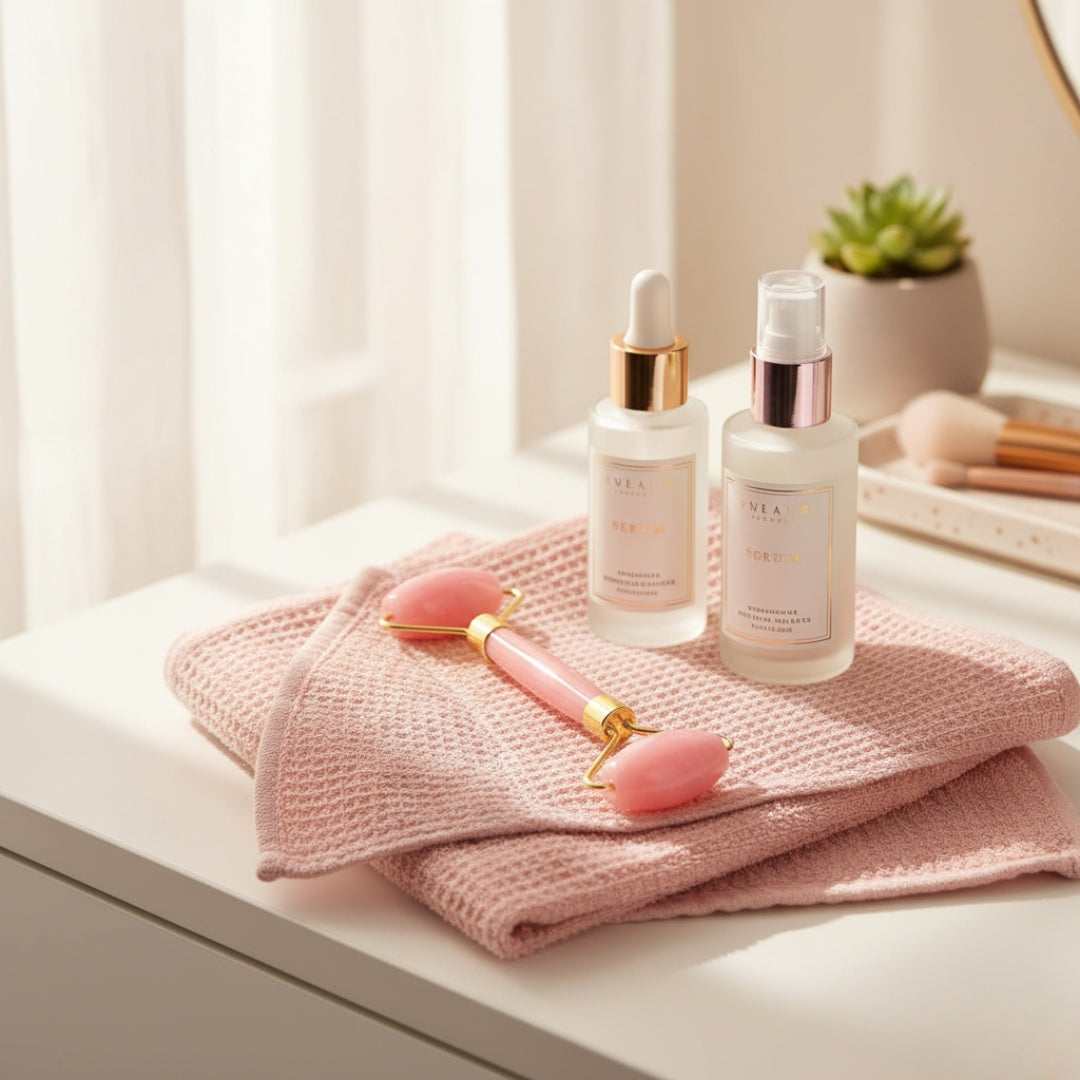 Double-Ended Facial Massage Roller – Skin Massager for Glowing Skin (Mixed Colors)