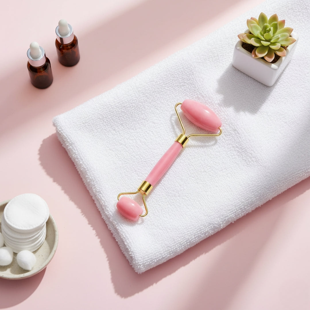 Double-Ended Facial Massage Roller – Skin Massager for Glowing Skin (Mixed Colors)