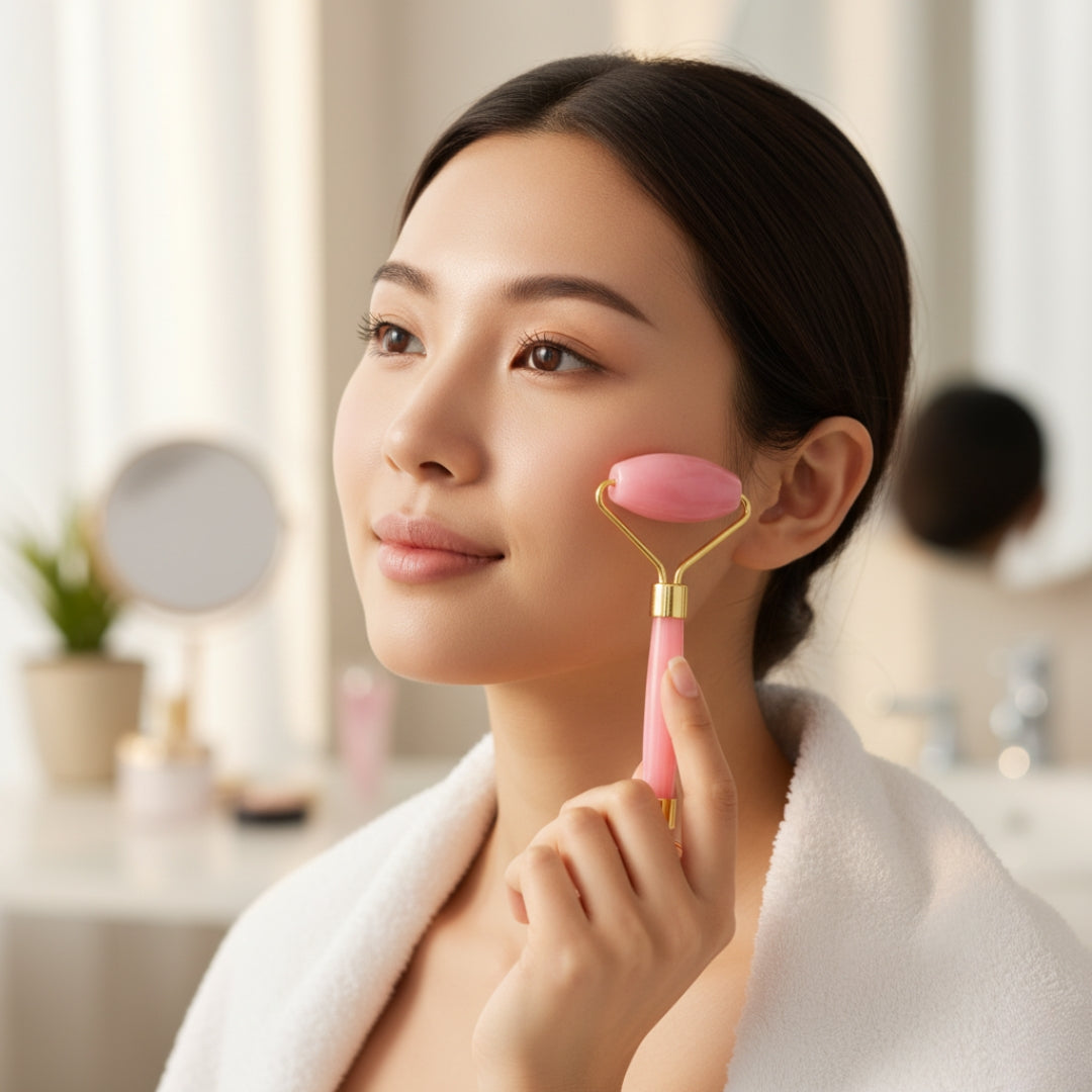 Double-Ended Facial Massage Roller – Skin Massager for Glowing Skin (Mixed Colors)