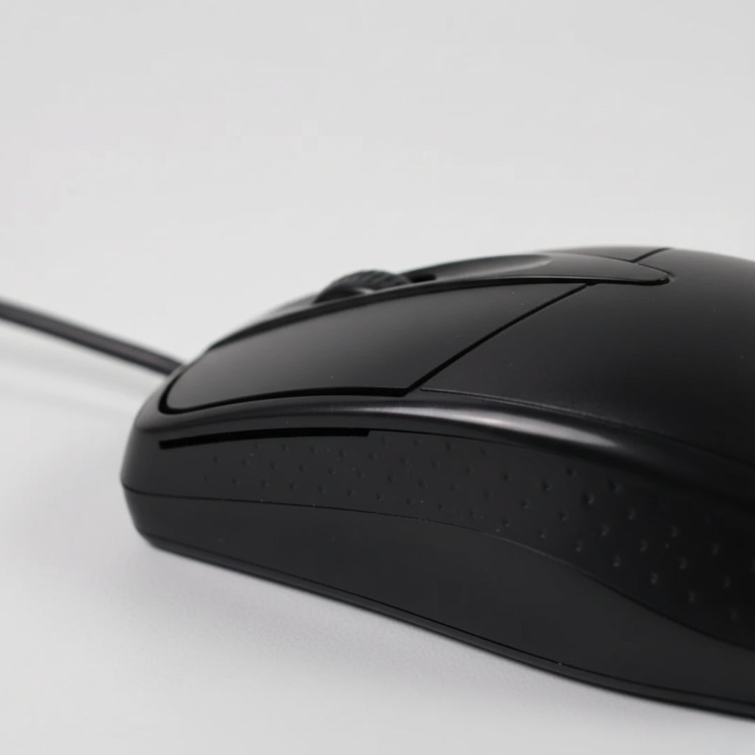 M-045 Wired USB Optical Mouse – Ergonomic for Laptop & PC