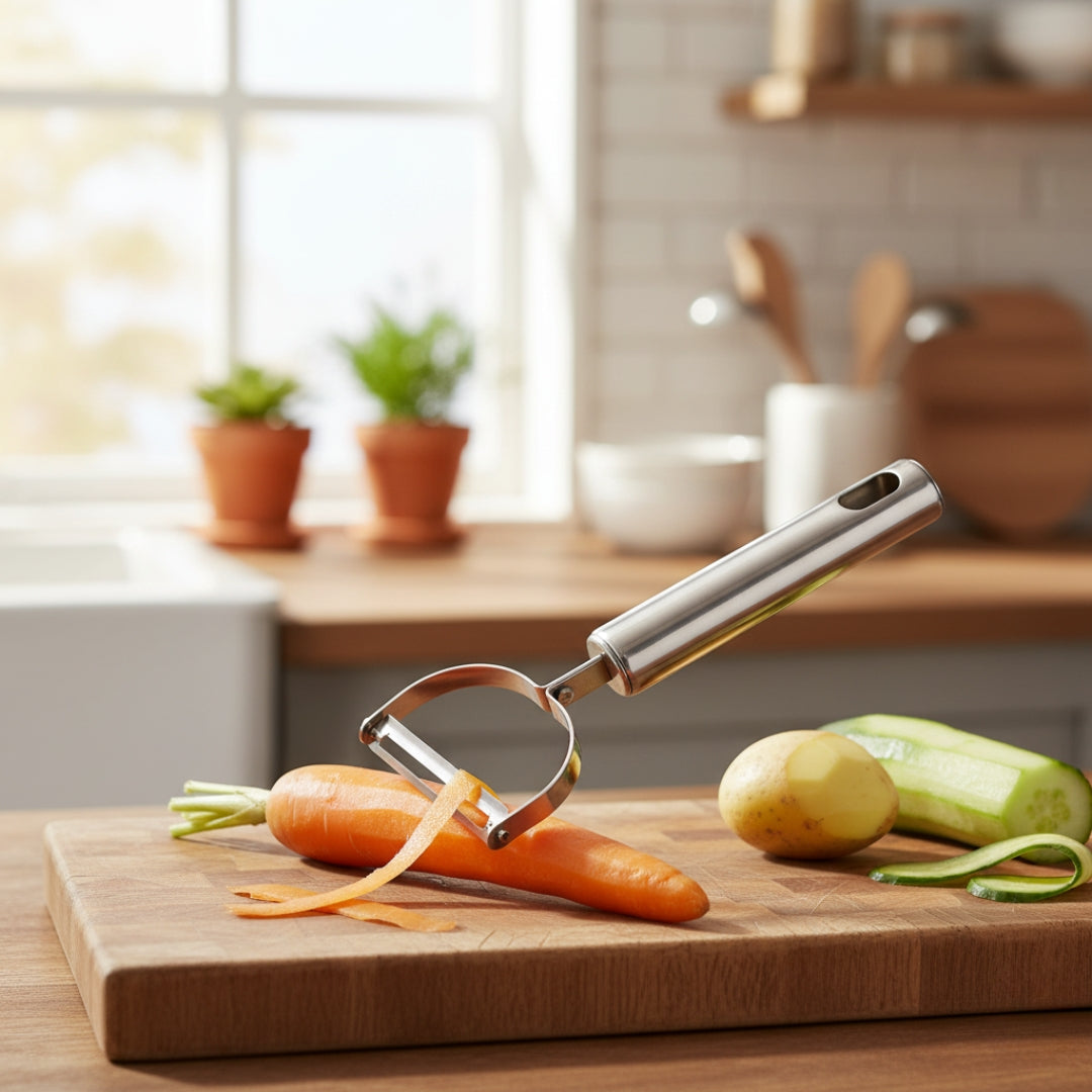 Stainless Steel Fruit & Vegetable Peeler – Sharp & Easy Grip