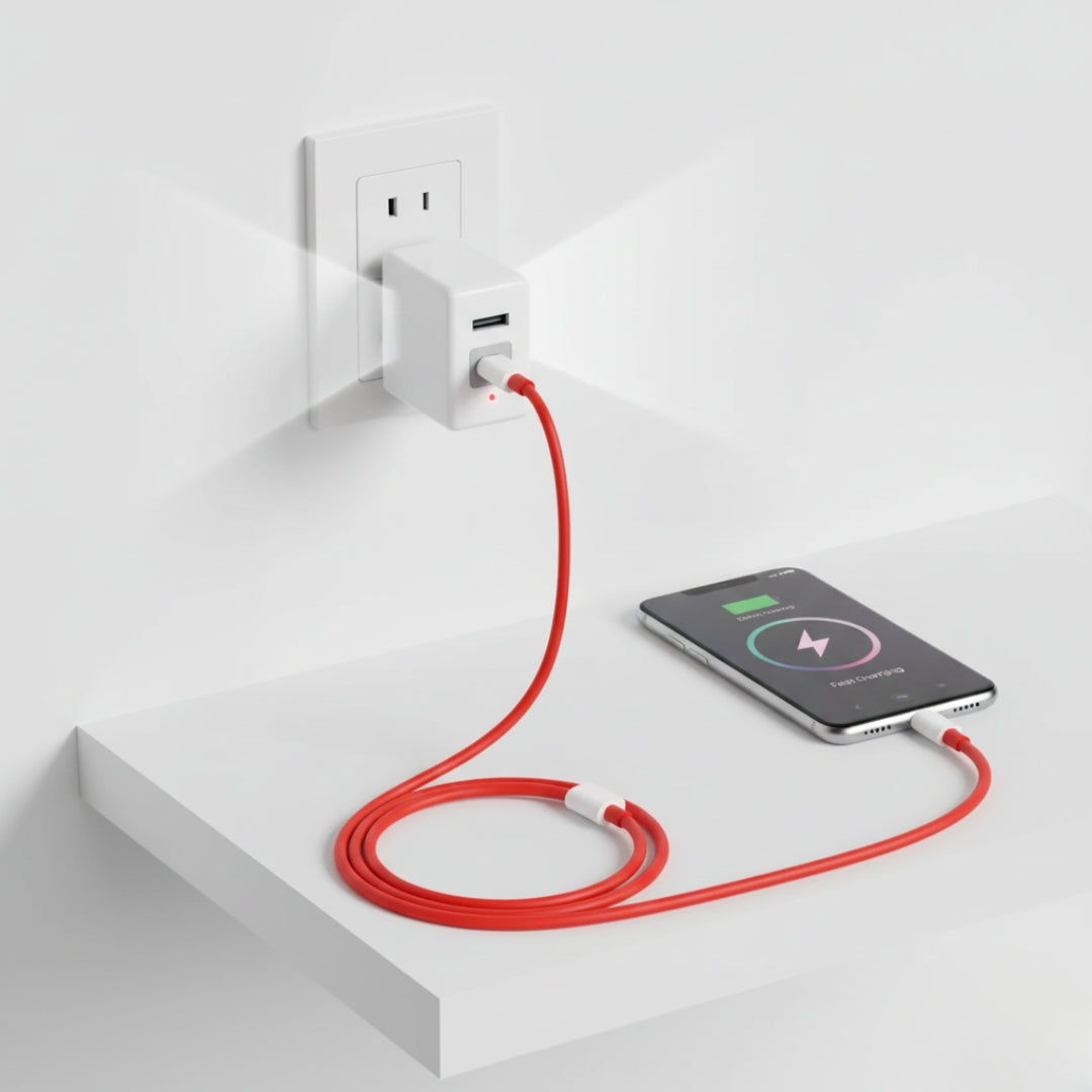Super Fast Charger with Cable – Universal for iPhone & Android
