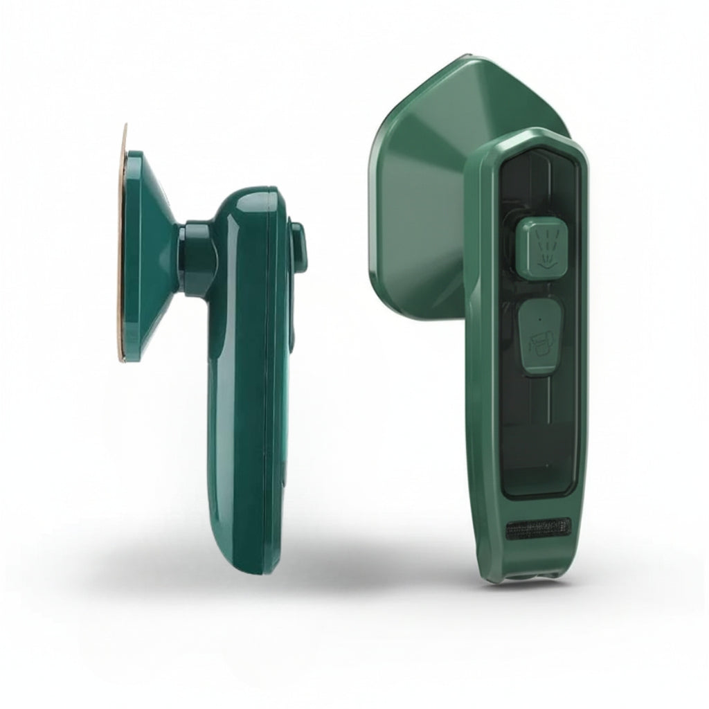 Portable Micro Steam Iron (Green) – Handheld Garment Steamer
