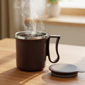 Stainless Steel Coffee Mug – 200ml Insulated with Lid