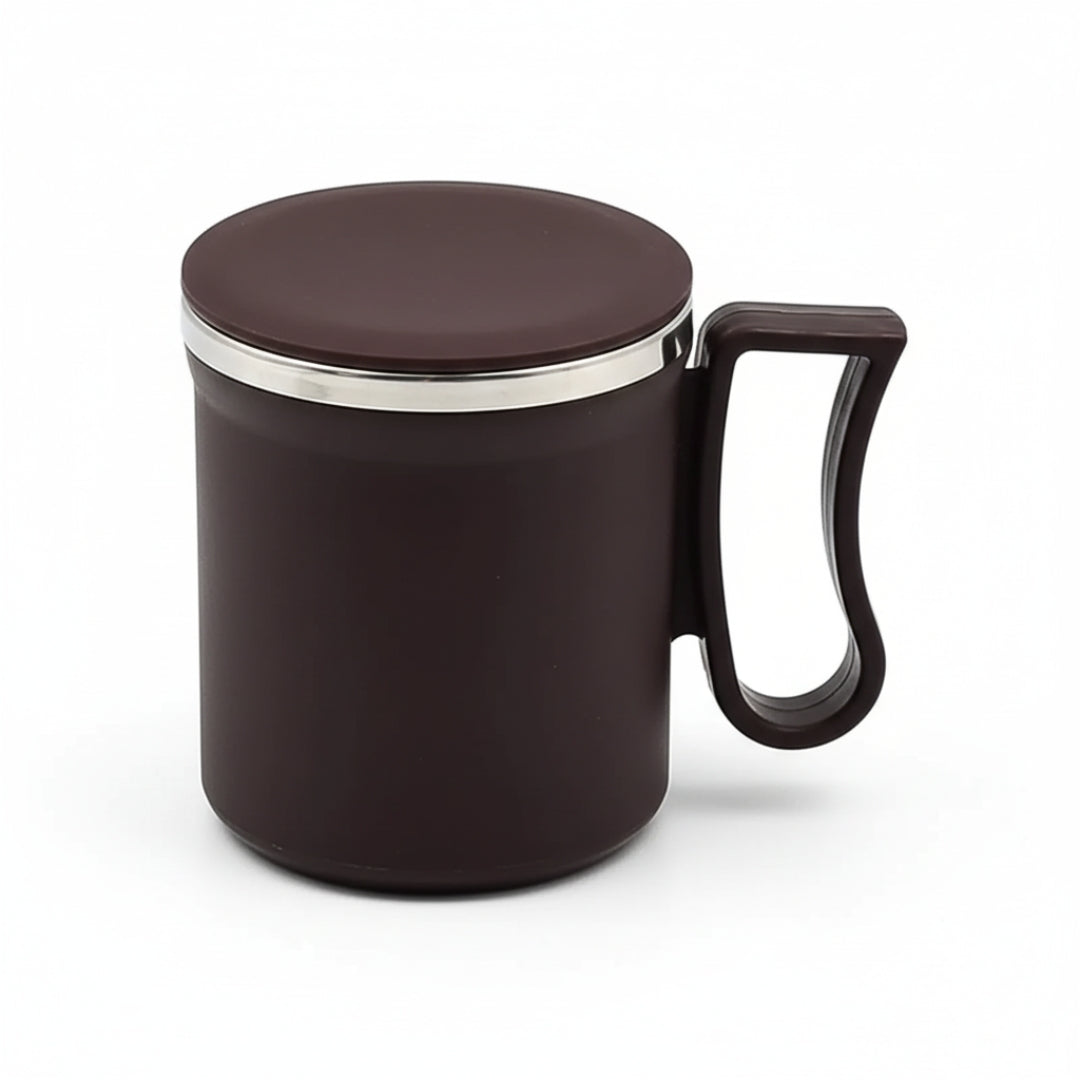 Stainless Steel Coffee Mug – 200ml Insulated with Lid