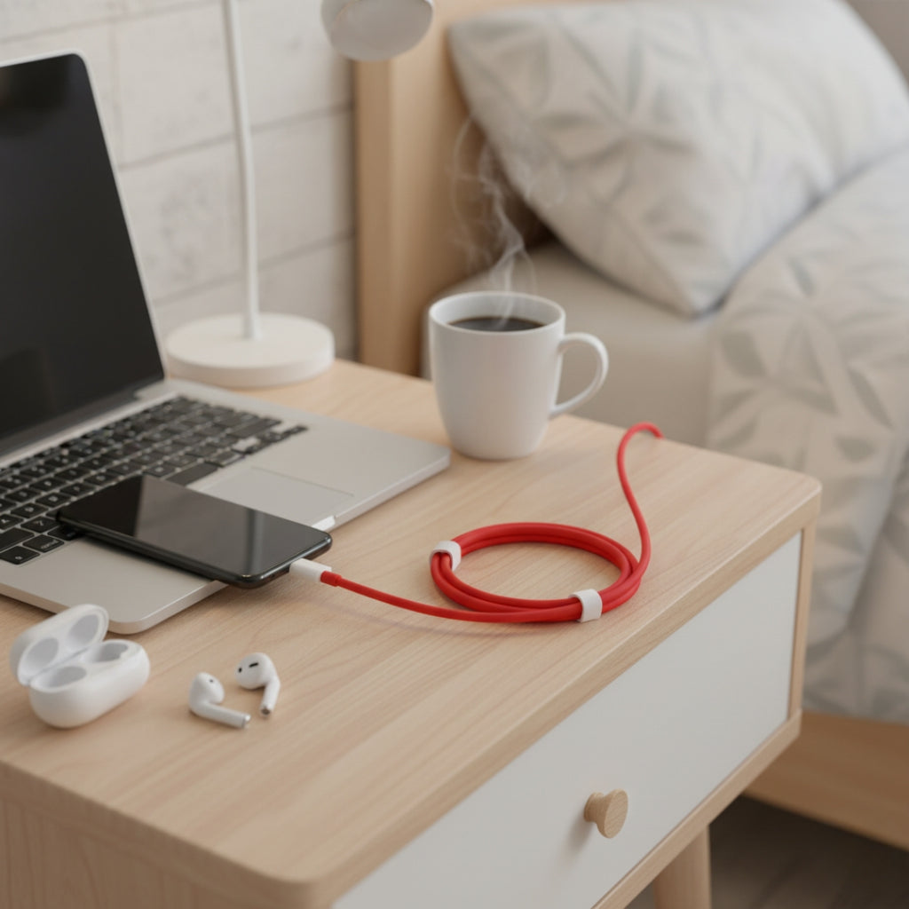 Type-C Dash Charging USB Cable – 1 Meter Red - Fast Charging & Data Transfer