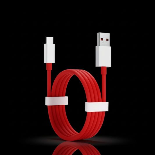 Type-C Dash Charging USB Cable – 1 Meter Red - Fast Charging & Data Transfer