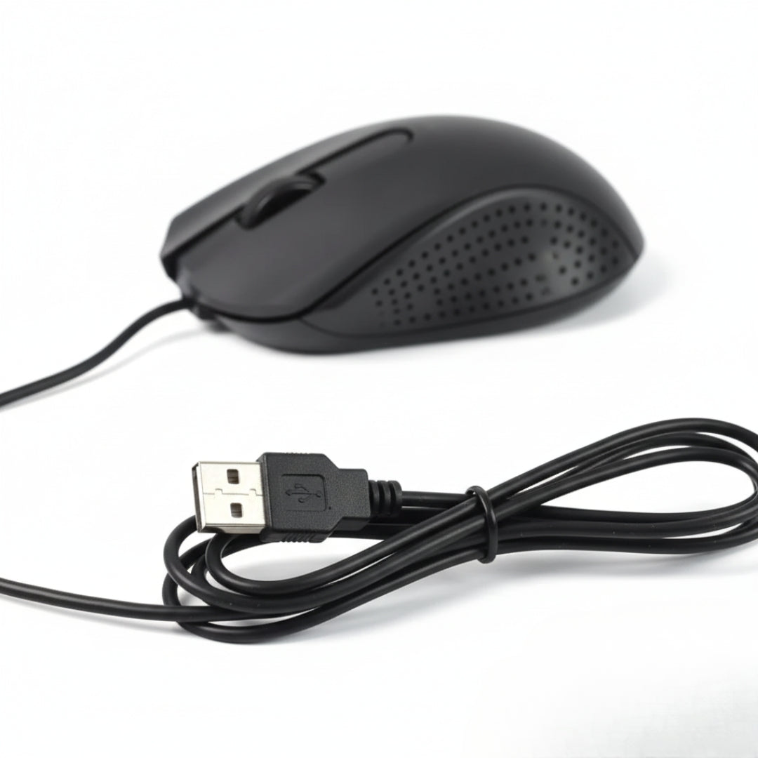 Wired Optical USB Mouse M-022 – For Laptop & PC (1 Pc)