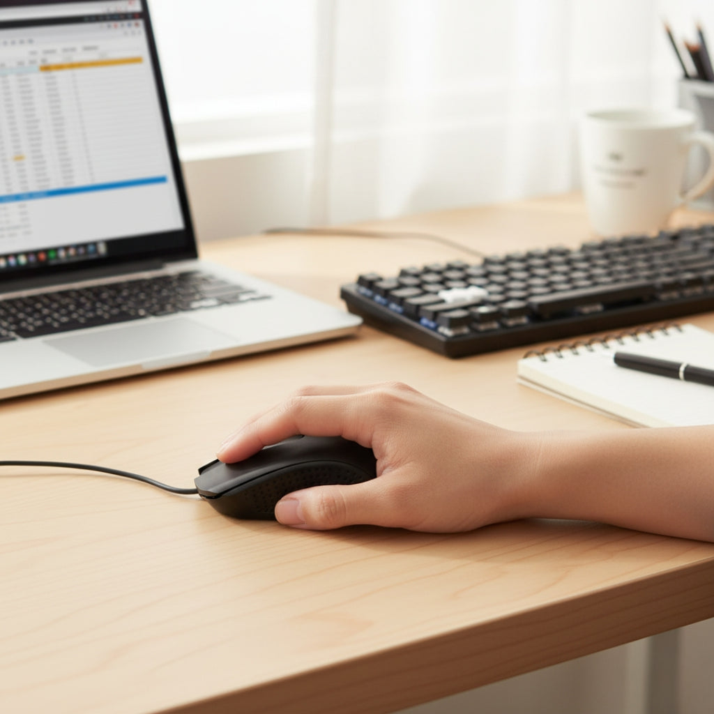 Wired Optical USB Mouse M-022 – For Laptop & PC (1 Pc)