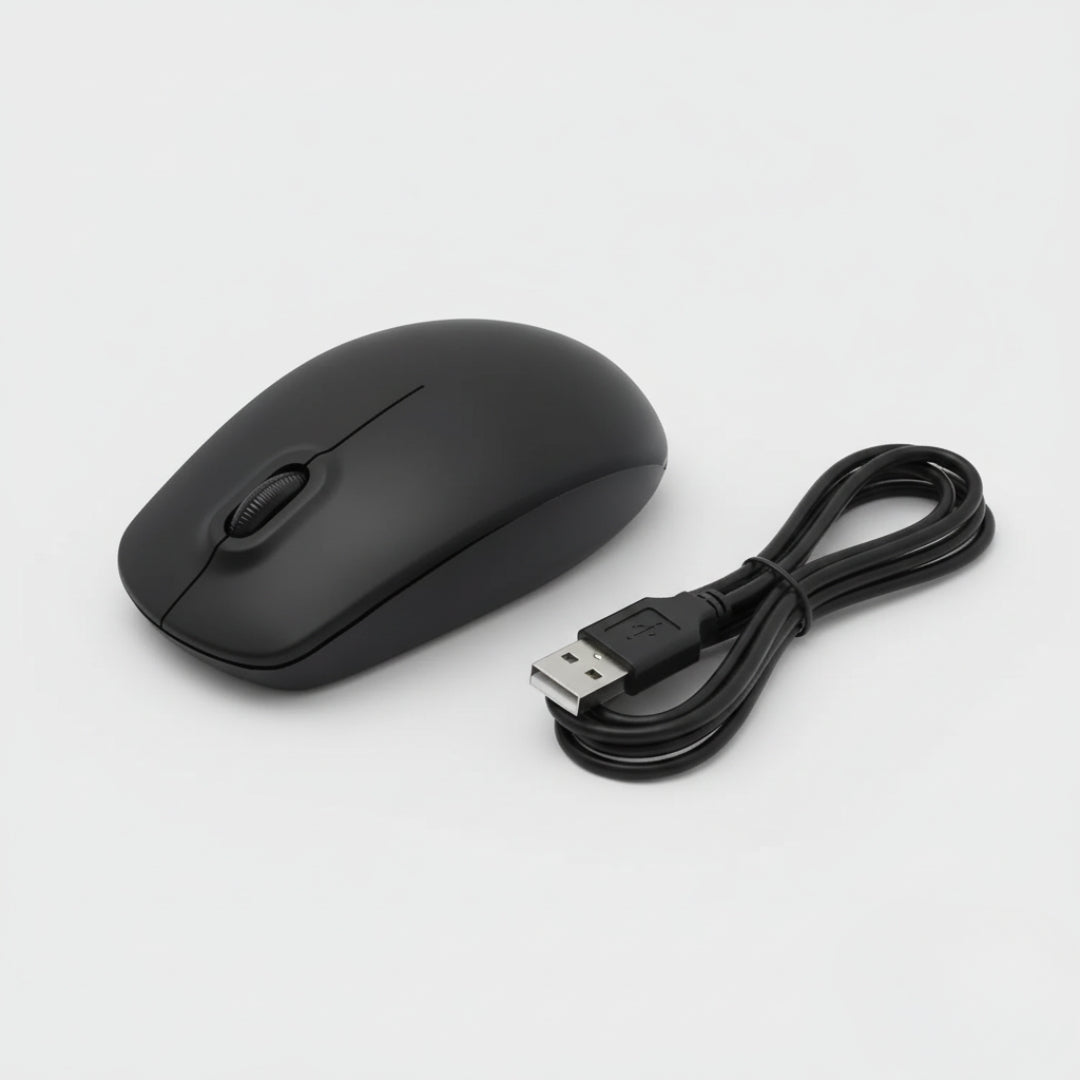 Wired USB Optical Mouse M-111 – Ergonomic for Laptop & Desktop